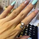 gold teardrop ring