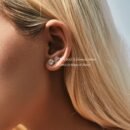moissanite earring