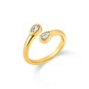 gold teardrop ring