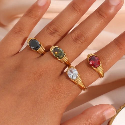 Green Gemstone Ring