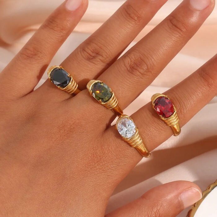 Green Gemstone Ring