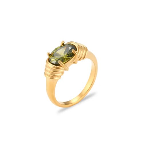 Green Gemstone Ring