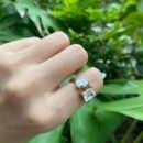 Gold Teardrop Adjustable Ring