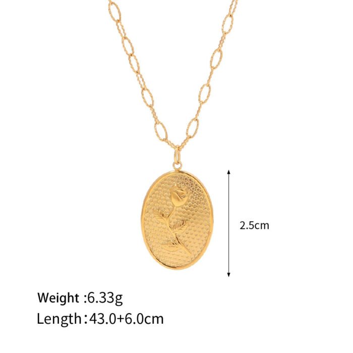 Rose Pendant Necklace