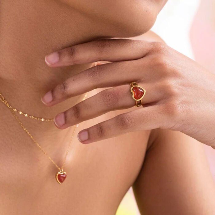 Red Agate Ring