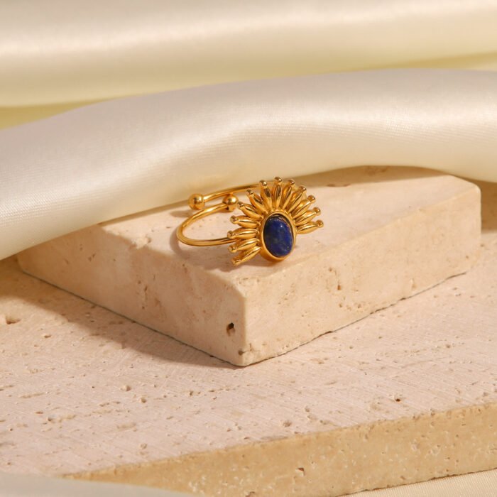 lapis open ring