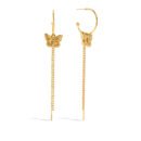 Butterfly Hoop Earrings