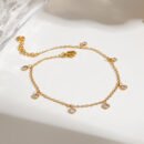 Zircon Dangle Anklet