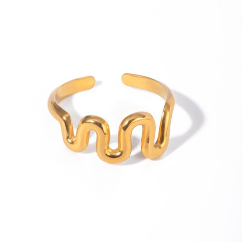 Adjustable Wavy Ring