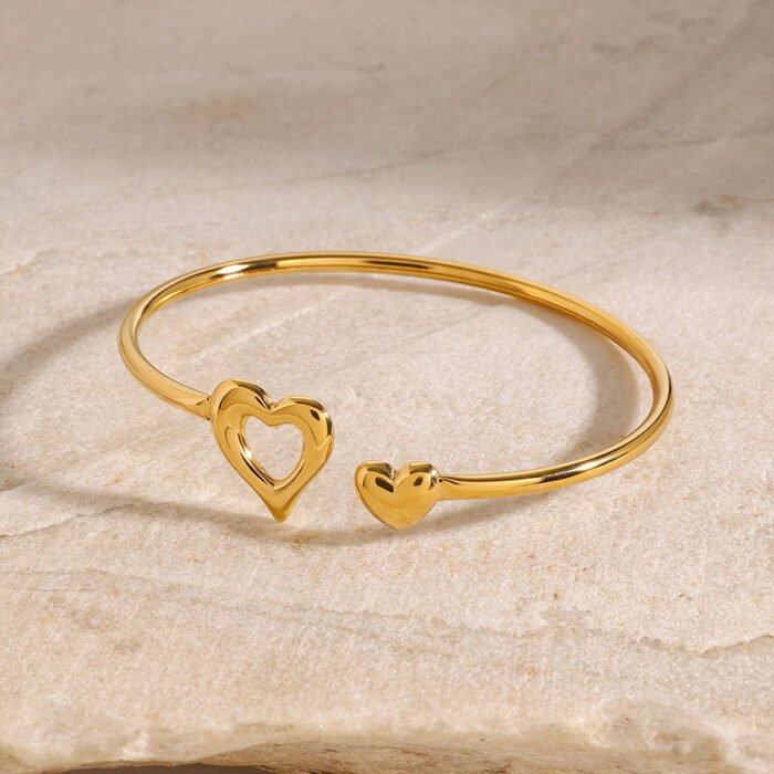 heart cuff bracelet