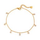 Zircon Dangle Anklet