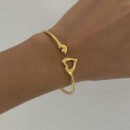 heart cuff bracelet