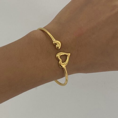 heart cuff bracelet
