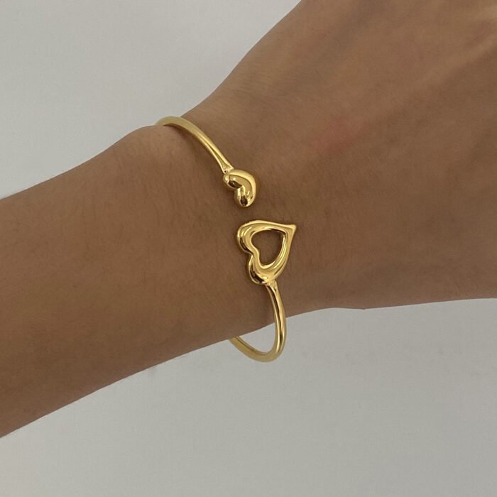 heart cuff bracelet