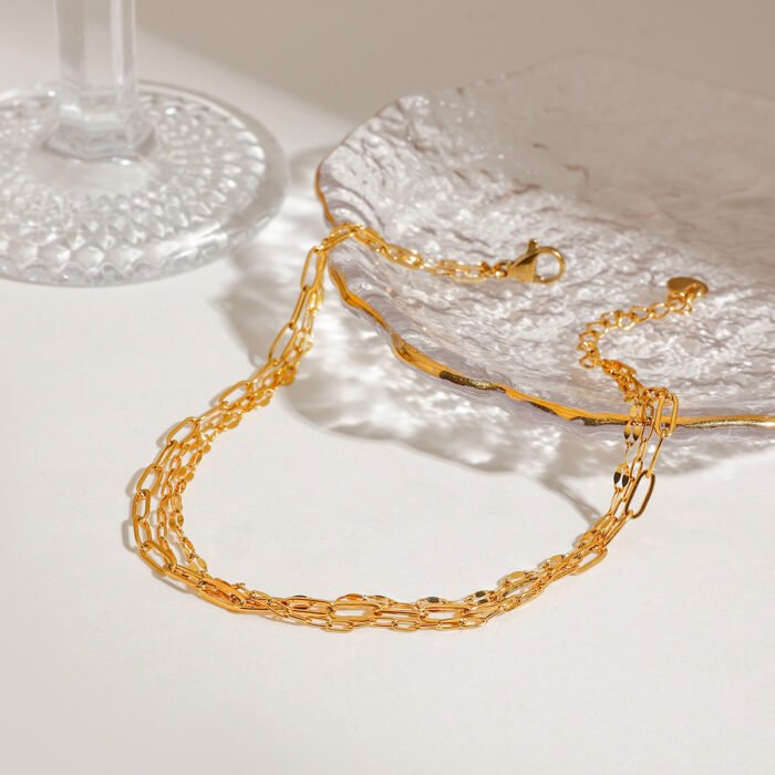 Triple Chain Anklet