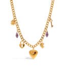 heart photo locket necklace