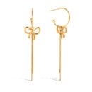 Bow Hoop Earrings