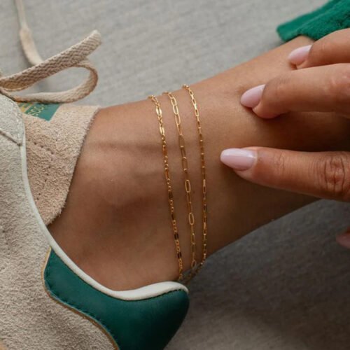Triple Chain Anklet