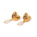 Heart Drop Earrings
