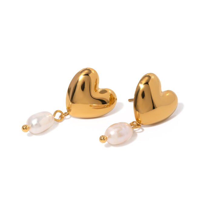 Heart Drop Earrings