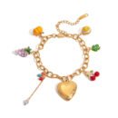 Open Heart Locket Bracelet