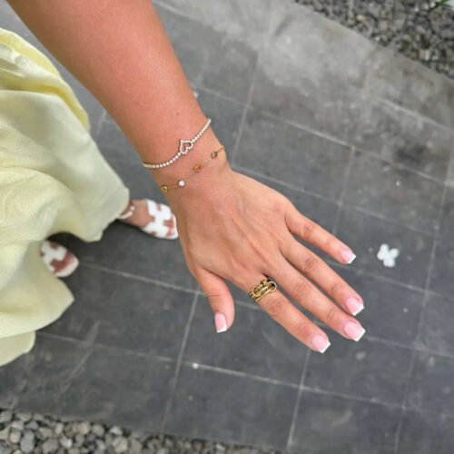 Zirconia Heart Bracelet