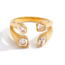 18K gold plated ring