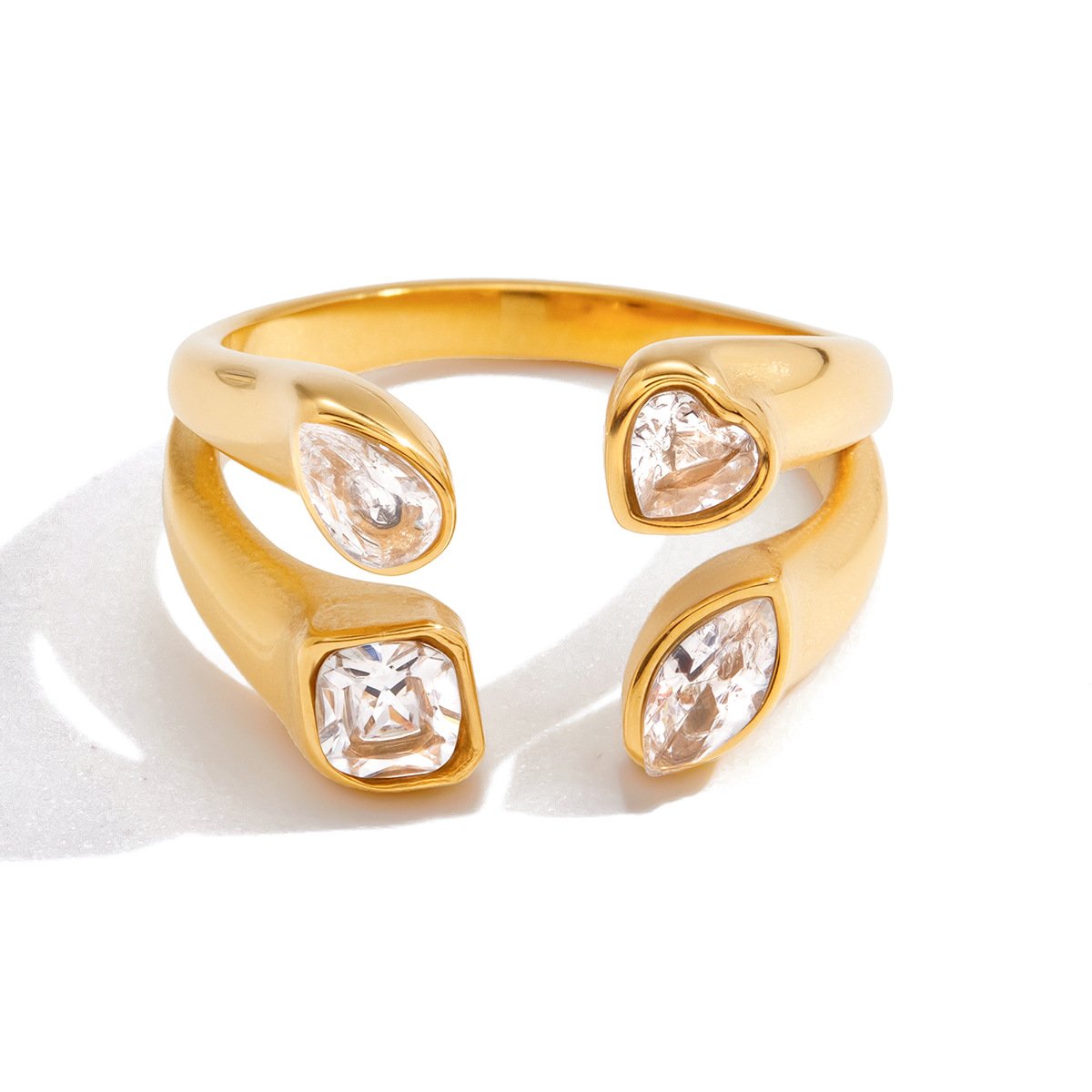 18K gold plated ring