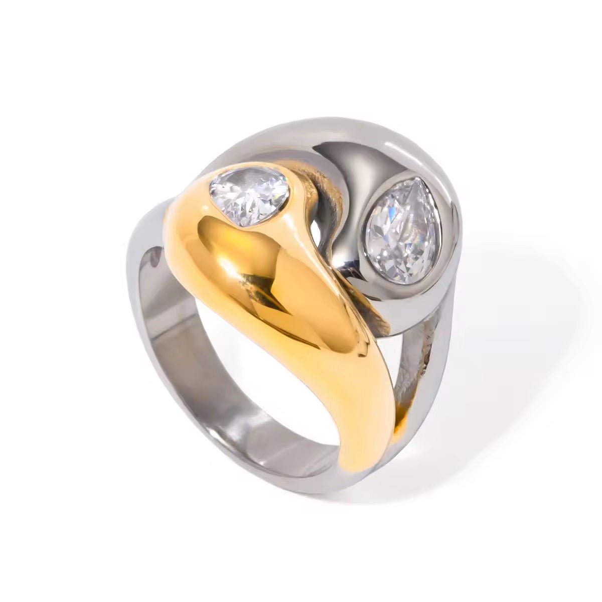 Twist Flow Two Tone Ring