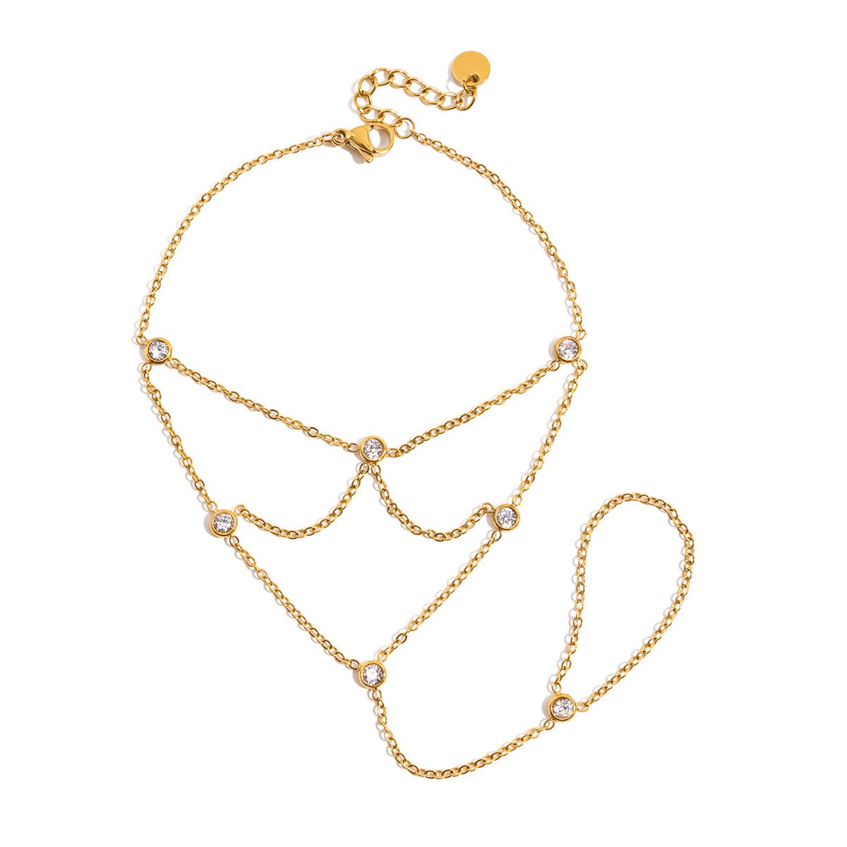 Gold Hand Chain Bracelet