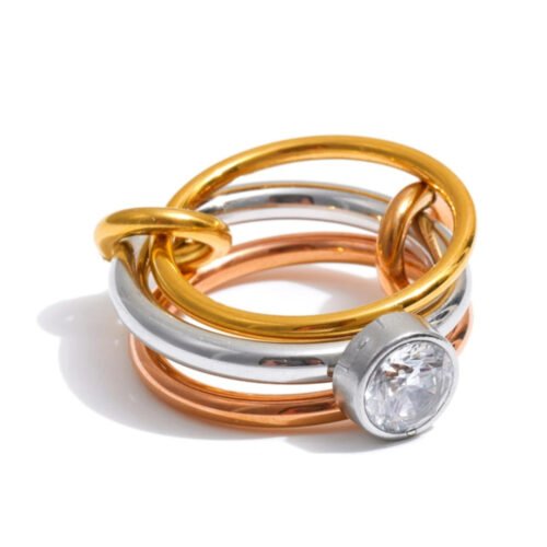 Tri-Color Stackable Ring
