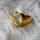 Clear Heart Ring