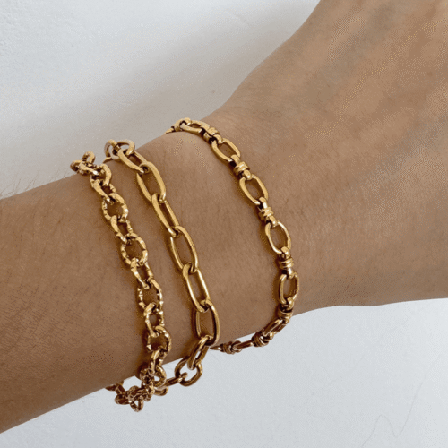 Textured Curb Chain Bracelet