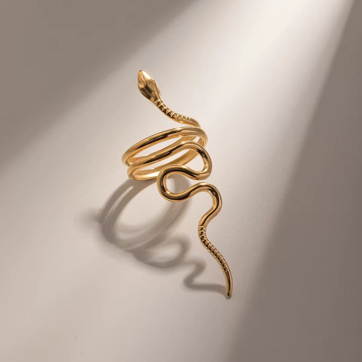 Gold Snake Ring for Women