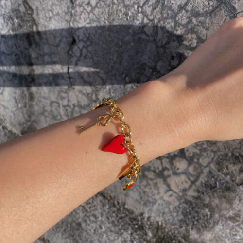Lucky Heart Charm Bracelet