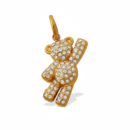 Zirconia Bear Charm