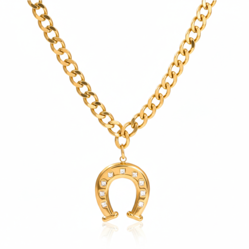 horseshoe necklace