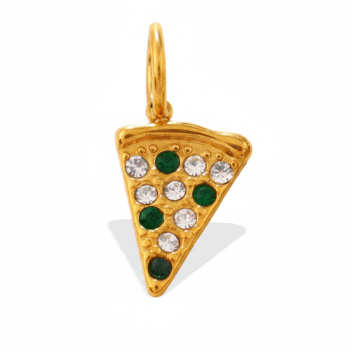 Pizza slice jewelry charm