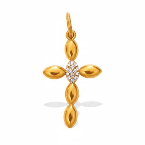 stainless steel cross pendant