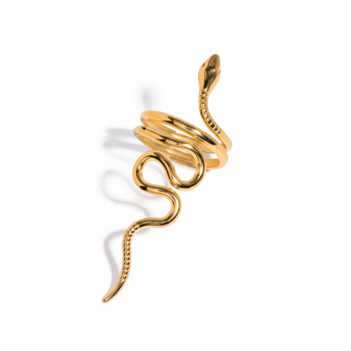 Gold Snake Ring for Women