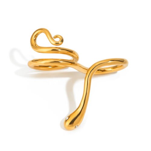 18K Gold Snake Ring