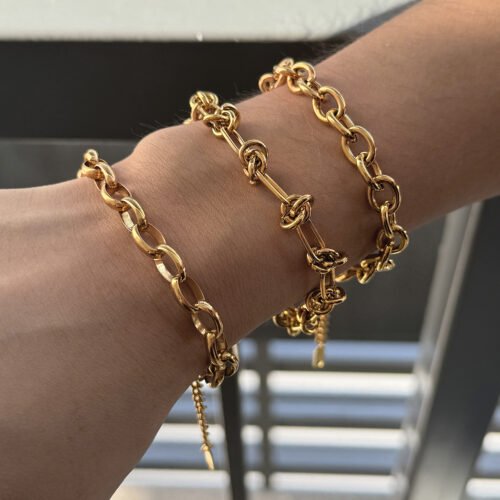 gold charm bracelet base