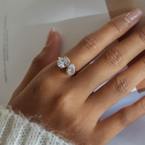 Tarnish-free stainless steel Soleil Ring sparkling luxury