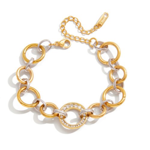 stainless steel link bracelet