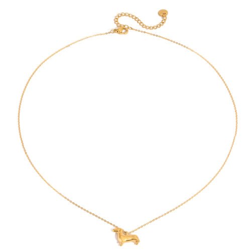 waterproof gold dog necklace