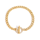 OT Clasp Curb Chain Bracelet