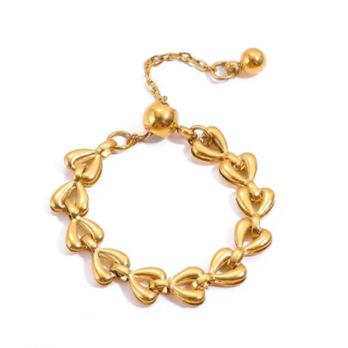 Heart Link Adjustable Ring