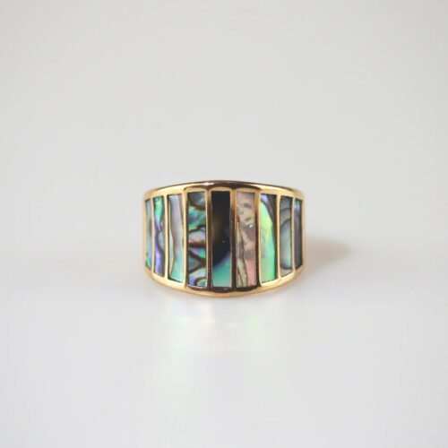 Abalone Shell Band Ring