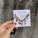 Pink Heart Charm Bracelet