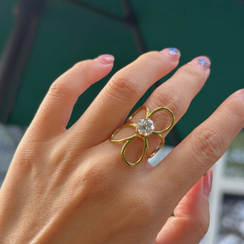 Gold Flower Ring
